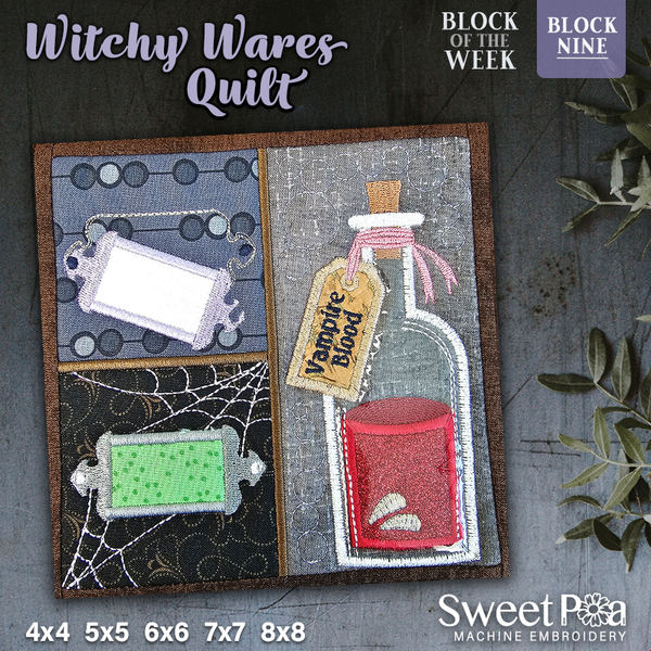 Witchy Ware Block 9 and sizes