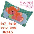 Baby Pillow Bear Wishes 5x7 6x10 7x12 8x8 8x14.5 - Sweet Pea Australia In the hoop machine embroidery designs. in the hoop project, in the hoop embroidery designs, craft in the hoop project, diy in the hoop project, diy craft in the hoop project, in the hoop embroidery patterns, design in the hoop patterns, embroidery designs for in the hoop embroidery projects, best in the hoop machine embroidery designs perfect for all hoops and embroidery machines