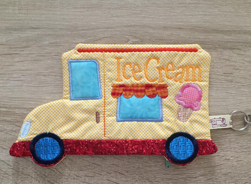 Ice Cream Truck Mugrug 5x7 6x10 - Sweet Pea Australia In the hoop machine embroidery designs. in the hoop project, in the hoop embroidery designs, craft in the hoop project, diy in the hoop project, diy craft in the hoop project, in the hoop embroidery patterns, design in the hoop patterns, embroidery designs for in the hoop embroidery projects, best in the hoop machine embroidery designs perfect for all hoops and embroidery machines