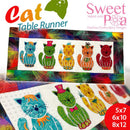 Cat table runner 5x7 6x10 8x12 - Sweet Pea Australia In the hoop machine embroidery designs. in the hoop project, in the hoop embroidery designs, craft in the hoop project, diy in the hoop project, diy craft in the hoop project, in the hoop embroidery patterns, design in the hoop patterns, embroidery designs for in the hoop embroidery projects, best in the hoop machine embroidery designs perfect for all hoops and embroidery machines