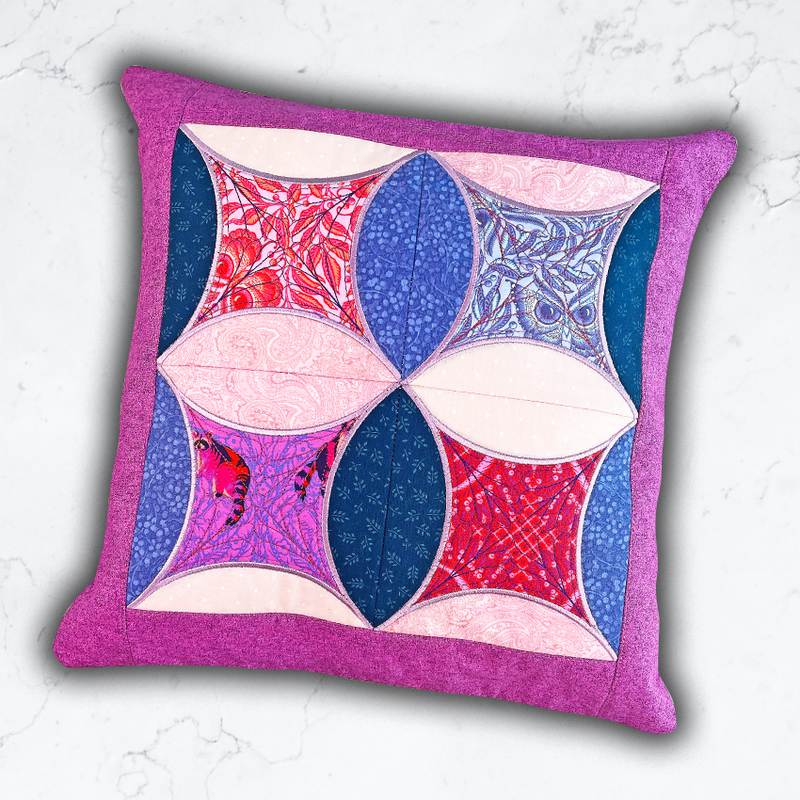 Cathedral Window Block & Cushion 4x4 5x5 6x6 7x7 8x8 In the hoop machine embroidery designs