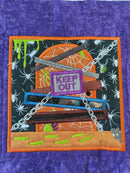 BOW Halloween Haunted House Quilt - Block 9 In the hoop machine embroidery designs