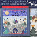 Christmas Night Scene 4x4 5x5 6x6 7x7 8x8 - Sweet Pea Australia In the hoop machine embroidery designs. in the hoop project, in the hoop embroidery designs, craft in the hoop project, diy in the hoop project, diy craft in the hoop project, in the hoop embroidery patterns, design in the hoop patterns, embroidery designs for in the hoop embroidery projects, best in the hoop machine embroidery designs perfect for all hoops and embroidery machines