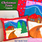Christmas Town Cushion 5x7 6x10 7x12 In the hoop machine embroidery designs