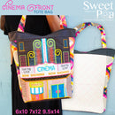 Cinema Front Tote Bag 6x10 7x12 9.5x14 - Sweet Pea Australia In the hoop machine embroidery designs. in the hoop project, in the hoop embroidery designs, craft in the hoop project, diy in the hoop project, diy craft in the hoop project, in the hoop embroidery patterns, design in the hoop patterns, embroidery designs for in the hoop embroidery projects, best in the hoop machine embroidery designs perfect for all hoops and embroidery machines