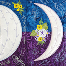 Moon Phase Runner 5x7 6x10 7x12 In the hoop machine embroidery designs