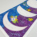 Moon Phase Runner 5x7 6x10 7x12 In the hoop machine embroidery designs