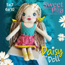 Daisy doll stuffie/stuffed toy 5x7 6x10 - Sweet Pea Australia In the hoop machine embroidery designs. in the hoop project, in the hoop embroidery designs, craft in the hoop project, diy in the hoop project, diy craft in the hoop project, in the hoop embroidery patterns, design in the hoop patterns, embroidery designs for in the hoop embroidery projects, best in the hoop machine embroidery designs perfect for all hoops and embroidery machines