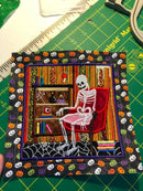 BOW Halloween Haunted House Quilt - Block 6 In the hoop machine embroidery designs