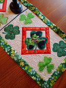 Shamrock Table Runner 5x7 6x10 8x12 - Sweet Pea Australia In the hoop machine embroidery designs. in the hoop project, in the hoop embroidery designs, craft in the hoop project, diy in the hoop project, diy craft in the hoop project, in the hoop embroidery patterns, design in the hoop patterns, embroidery designs for in the hoop embroidery projects, best in the hoop machine embroidery designs perfect for all hoops and embroidery machines