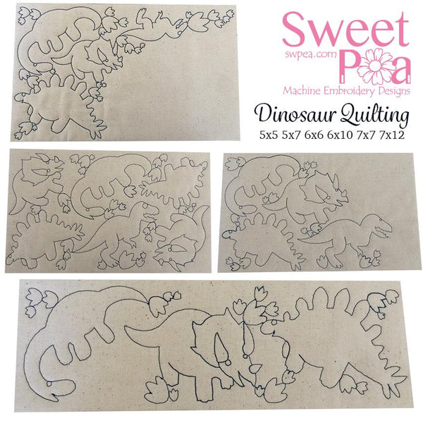 Dinosaur Quilting design - Sweet Pea Australia In the hoop machine embroidery designs. in the hoop project, in the hoop embroidery designs, craft in the hoop project, diy in the hoop project, diy craft in the hoop project, in the hoop embroidery patterns, design in the hoop patterns, embroidery designs for in the hoop embroidery projects, best in the hoop machine embroidery designs perfect for all hoops and embroidery machines