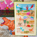 Dinosaur in the Cretaceous (Floating) Quilt 5x7 - Sweet Pea Australia In the hoop machine embroidery designs. in the hoop project, in the hoop embroidery designs, craft in the hoop project, diy in the hoop project, diy craft in the hoop project, in the hoop embroidery patterns, design in the hoop patterns, embroidery designs for in the hoop embroidery projects, best in the hoop machine embroidery designs perfect for all hoops and embroidery machines