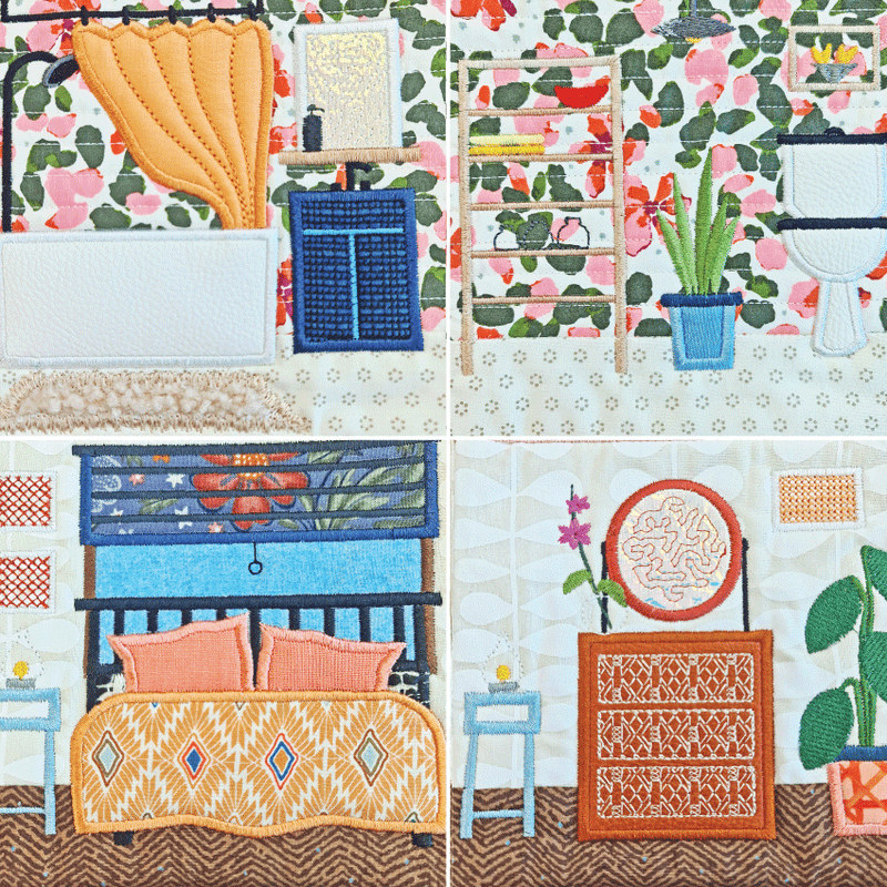 Dollhouse Blocks & Quilt 5x5 6x6 7x7 8x8 - Sweet Pea Australia In the hoop machine embroidery designs. in the hoop project, in the hoop embroidery designs, craft in the hoop project, diy in the hoop project, diy craft in the hoop project, in the hoop embroidery patterns, design in the hoop patterns, embroidery designs for in the hoop embroidery projects, best in the hoop machine embroidery designs perfect for all hoops and embroidery machines