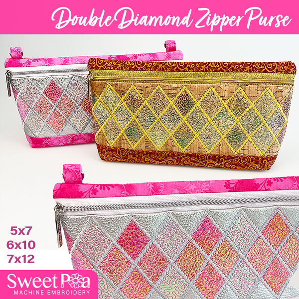 double diamond purse