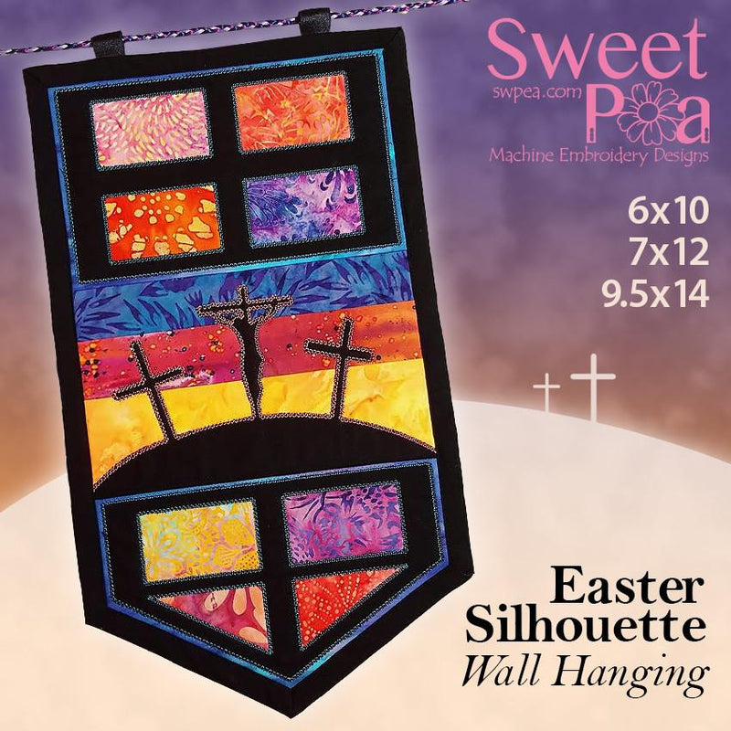 Easter silhouette table runner or wall hanging 6x10 7x12 9.5x14 - Sweet Pea Australia In the hoop machine embroidery designs. in the hoop project, in the hoop embroidery designs, craft in the hoop project, diy in the hoop project, diy craft in the hoop project, in the hoop embroidery patterns, design in the hoop patterns, embroidery designs for in the hoop embroidery projects, best in the hoop machine embroidery designs perfect for all hoops and embroidery machines