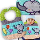 Elephant with Balloons Baby Bib 5x7 - Sweet Pea Australia In the hoop machine embroidery designs. in the hoop project, in the hoop embroidery designs, craft in the hoop project, diy in the hoop project, diy craft in the hoop project, in the hoop embroidery patterns, design in the hoop patterns, embroidery designs for in the hoop embroidery projects, best in the hoop machine embroidery designs perfect for all hoops and embroidery machines