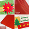 Happy Christmas Envelopes 5x7 6x10 7x12 In the hoop machine embroidery designs