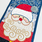Jolly Santa Table Runner 5x7 6x10 7x12 In the hoop machine embroidery designs