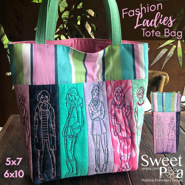 Fashion Ladies tote bag 5x7 6x10 - Sweet Pea Australia In the hoop machine embroidery designs. in the hoop project, in the hoop embroidery designs, craft in the hoop project, diy in the hoop project, diy craft in the hoop project, in the hoop embroidery patterns, design in the hoop patterns, embroidery designs for in the hoop embroidery projects, best in the hoop machine embroidery designs perfect for all hoops and embroidery machines