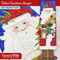 Father Christmas Hanger 5x7 6x10 7x12 In the hoop machine embroidery designs