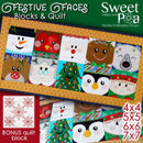 Festive Faces Blocks and Quilt 4x4 5x5 6x6 and 7x7 - Sweet Pea Australia In the hoop machine embroidery designs. in the hoop project, in the hoop embroidery designs, craft in the hoop project, diy in the hoop project, diy craft in the hoop project, in the hoop embroidery patterns, design in the hoop patterns, embroidery designs for in the hoop embroidery projects, best in the hoop machine embroidery designs perfect for all hoops and embroidery machines