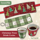 Christmas Trees Drink Cozies 5x7 6x10 - Sweet Pea Australia In the hoop machine embroidery designs. in the hoop project, in the hoop embroidery designs, craft in the hoop project, diy in the hoop project, diy craft in the hoop project, in the hoop embroidery patterns, design in the hoop patterns, embroidery designs for in the hoop embroidery projects, best in the hoop machine embroidery designs perfect for all hoops and embroidery machines