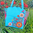 Flourishing Flowers Handbag 6x10 8x12 - Sweet Pea Australia In the hoop machine embroidery designs. in the hoop project, in the hoop embroidery designs, craft in the hoop project, diy in the hoop project, diy craft in the hoop project, in the hoop embroidery patterns, design in the hoop patterns, embroidery designs for in the hoop embroidery projects, best in the hoop machine embroidery designs perfect for all hoops and embroidery machines