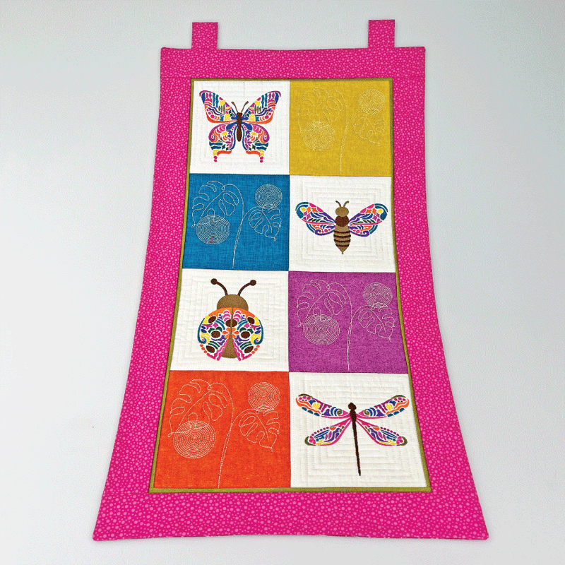 Flying Insects Hanger 6x6 7x7 8x8 - Sweet Pea Australia In the hoop machine embroidery designs. in the hoop project, in the hoop embroidery designs, craft in the hoop project, diy in the hoop project, diy craft in the hoop project, in the hoop embroidery patterns, design in the hoop patterns, embroidery designs for in the hoop embroidery projects, best in the hoop machine embroidery designs perfect for all hoops and embroidery machines