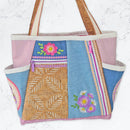 Daisy Zipper Tote Bag 6x10 - Sweet Pea Australia In the hoop machine embroidery designs. in the hoop project, in the hoop embroidery designs, craft in the hoop project, diy in the hoop project, diy craft in the hoop project, in the hoop embroidery patterns, design in the hoop patterns, embroidery designs for in the hoop embroidery projects, best in the hoop machine embroidery designs perfect for all hoops and embroidery machines