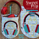 Headphone Zipper Case 6x10 7x12 - Sweet Pea Australia In the hoop machine embroidery designs. in the hoop project, in the hoop embroidery designs, craft in the hoop project, diy in the hoop project, diy craft in the hoop project, in the hoop embroidery patterns, design in the hoop patterns, embroidery designs for in the hoop embroidery projects, best in the hoop machine embroidery designs perfect for all hoops and embroidery machines