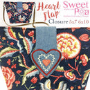 Heart Flap Closure 5x7 and 6x10 - Sweet Pea Australia In the hoop machine embroidery designs. in the hoop project, in the hoop embroidery designs, craft in the hoop project, diy in the hoop project, diy craft in the hoop project, in the hoop embroidery patterns, design in the hoop patterns, embroidery designs for in the hoop embroidery projects, best in the hoop machine embroidery designs perfect for all hoops and embroidery machines
