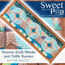 Heaven Quilt Block and Table Runner 4x4 5x5 6x6 or 7x7 - Sweet Pea Australia In the hoop machine embroidery designs. in the hoop project, in the hoop embroidery designs, craft in the hoop project, diy in the hoop project, diy craft in the hoop project, in the hoop embroidery patterns, design in the hoop patterns, embroidery designs for in the hoop embroidery projects, best in the hoop machine embroidery designs perfect for all hoops and embroidery machines
