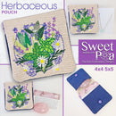 Herbaceous Pouch 4x4 5x5 - Sweet Pea Australia In the hoop machine embroidery designs. in the hoop project, in the hoop embroidery designs, craft in the hoop project, diy in the hoop project, diy craft in the hoop project, in the hoop embroidery patterns, design in the hoop patterns, embroidery designs for in the hoop embroidery projects, best in the hoop machine embroidery designs perfect for all hoops and embroidery machines