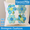 Hexagon Cushion and Quilt Block 5x5 6x6 7x7 In the hoop machine embroidery designs