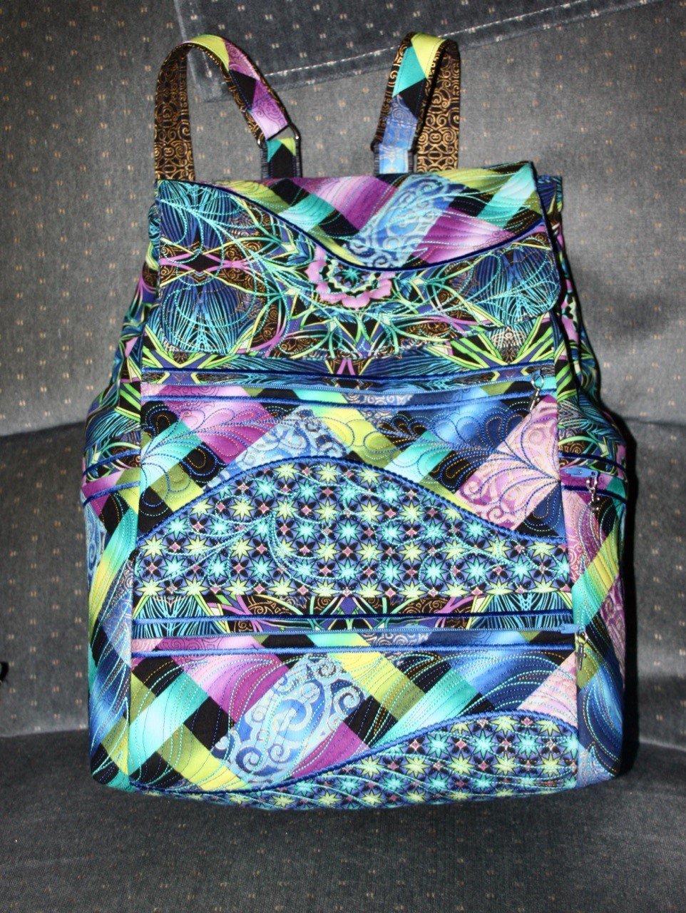 Freeform Quilted Backpack 5x7 6x10 - Sweet Pea Australia