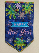Happy New Year Flag 5x7 6x10 7x12 - Sweet Pea Australia In the hoop machine embroidery designs. in the hoop project, in the hoop embroidery designs, craft in the hoop project, diy in the hoop project, diy craft in the hoop project, in the hoop embroidery patterns, design in the hoop patterns, embroidery designs for in the hoop embroidery projects, best in the hoop machine embroidery designs perfect for all hoops and embroidery machines