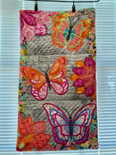 Floral Butterfly Hanger 5x7 6x10 7x12 In the hoop machine embroidery designs