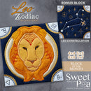 BOM Zodiac Quilt Block 5 - Leo - Sweet Pea Australia In the hoop machine embroidery designs. in the hoop project, in the hoop embroidery designs, craft in the hoop project, diy in the hoop project, diy craft in the hoop project, in the hoop embroidery patterns, design in the hoop patterns, embroidery designs for in the hoop embroidery projects, best in the hoop machine embroidery designs perfect for all hoops and embroidery machines