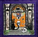 BOW Halloween Haunted House Quilt - Block 1 In the hoop machine embroidery designs