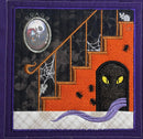 BOW Halloween Haunted House Quilt - Block 4 In the hoop machine embroidery designs