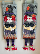 Witch Hanger 5x7 6x10 7x12 In the hoop machine embroidery designs