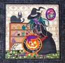 BOW Halloween Haunted House Quilt - Block 7 In the hoop machine embroidery designs