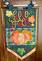 Hello Fall/Autumn Flag 5x7 6x10 7x12 In the hoop machine embroidery designs