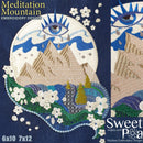 Meditation Mountain 6x10 7x12 - Sweet Pea Australia In the hoop machine embroidery designs. in the hoop project, in the hoop embroidery designs, craft in the hoop project, diy in the hoop project, diy craft in the hoop project, in the hoop embroidery patterns, design in the hoop patterns, embroidery designs for in the hoop embroidery projects, best in the hoop machine embroidery designs perfect for all hoops and embroidery machines