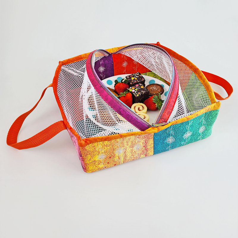 Mesh Food Carrier 4x4 5x5 6x6 7x7 In the hoop machine embroidery designs