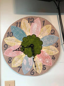 Flower Clock Face 5x7 6x10 7x12 - Sweet Pea Australia In the hoop machine embroidery designs. in the hoop project, in the hoop embroidery designs, craft in the hoop project, diy in the hoop project, diy craft in the hoop project, in the hoop embroidery patterns, design in the hoop patterns, embroidery designs for in the hoop embroidery projects, best in the hoop machine embroidery designs perfect for all hoops and embroidery machines