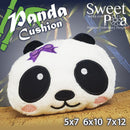 Panda Cushion or Pillow 5x7 6x10 7x12 - Sweet Pea Australia In the hoop machine embroidery designs. in the hoop project, in the hoop embroidery designs, craft in the hoop project, diy in the hoop project, diy craft in the hoop project, in the hoop embroidery patterns, design in the hoop patterns, embroidery designs for in the hoop embroidery projects, best in the hoop machine embroidery designs perfect for all hoops and embroidery machines