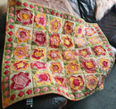 Shaggy Roses Quilt 4x4 5x5 6x6 7x7 In the hoop machine embroidery designs