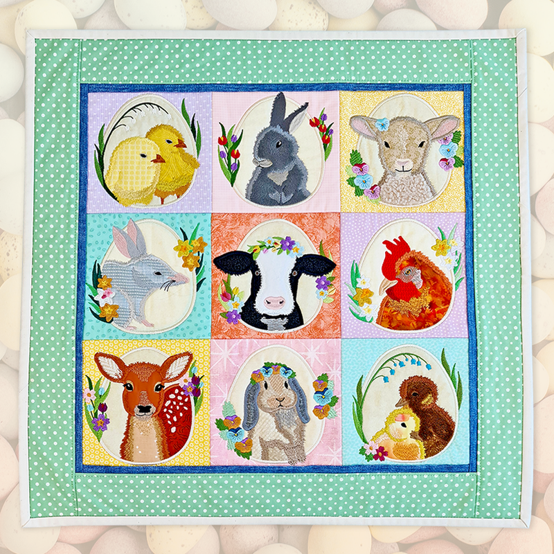Easter Quilt Bulk Pack 4x4 5x5 6x6 7x7 - Sweet Pea Australia In the hoop machine embroidery designs. in the hoop project, in the hoop embroidery designs, craft in the hoop project, diy in the hoop project, diy craft in the hoop project, in the hoop embroidery patterns, design in the hoop patterns, embroidery designs for in the hoop embroidery projects, best in the hoop machine embroidery designs perfect for all hoops and embroidery machines