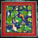 Koi Pond Mini Quilt 4x4 5x5 6x6 7x7 In the hoop machine embroidery designs